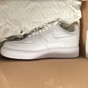 mens air force uptown sneakers nike all white size 7.5